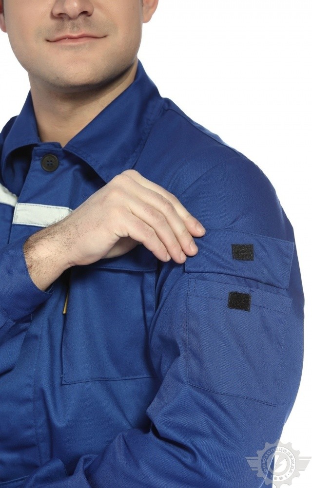 65533 Костюм "Эксперт-2" с СВП василек  Летняя спецодежда  размер 48-50/182-188  - Вид №15