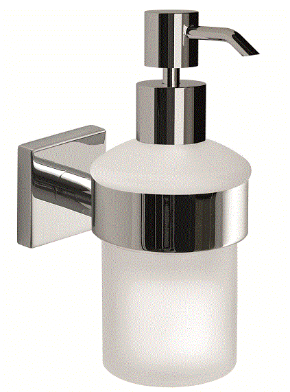 FJ81(13) Gedy G-Fuji, настенный стеклянный дозатор, цвет хром