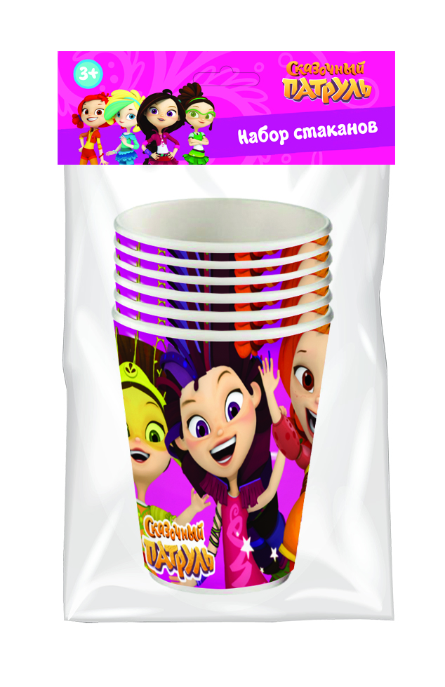 275840 Набор бумажных стаканов 6 шт. "Сказочный патруль" Santreyd 