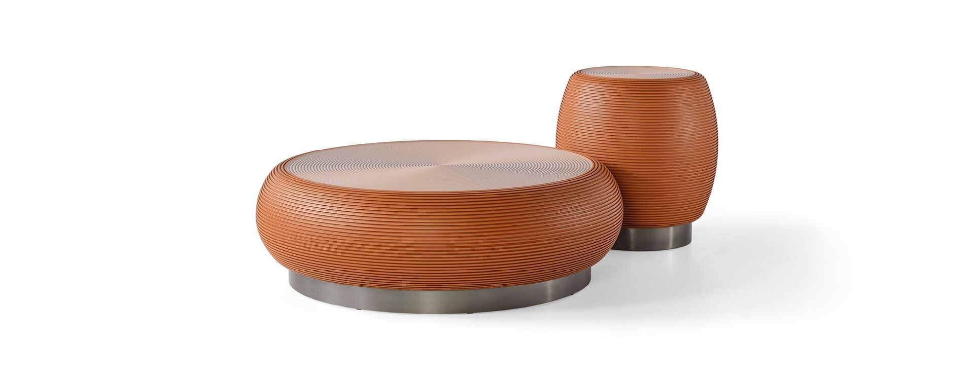 Деревянный круглый низкий журнальный столик Mobi TUMBA ARCH-00026603 - Вид №1