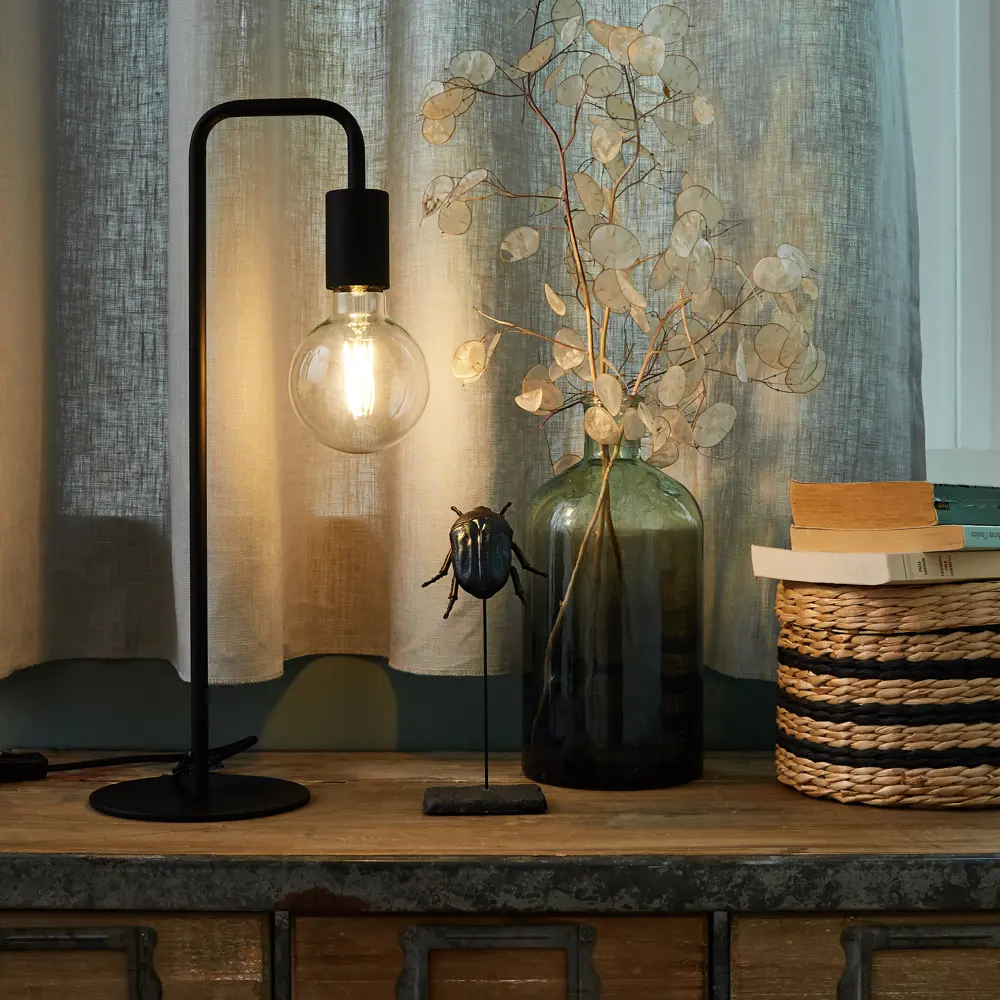 Настольная лампа рабочая KREAFORTA «Irbit» цвет черный STLM-2010054