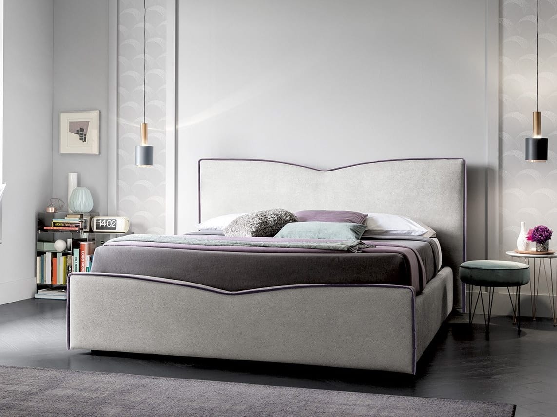 Двуспальная кровать для хранения ткани с мягким изголовьем Felis Bedstories ARCH-00026283
