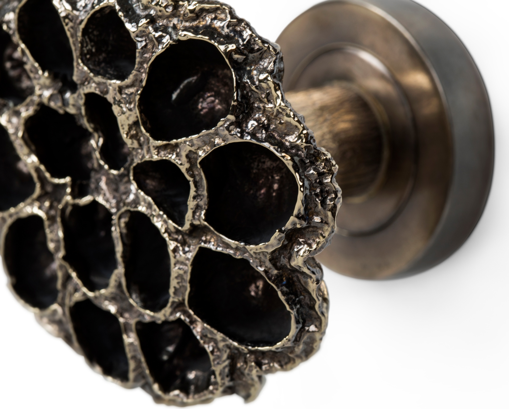 EA1083 PullCast Дверные ручки COMB Состаренная латунь  - Вид №5