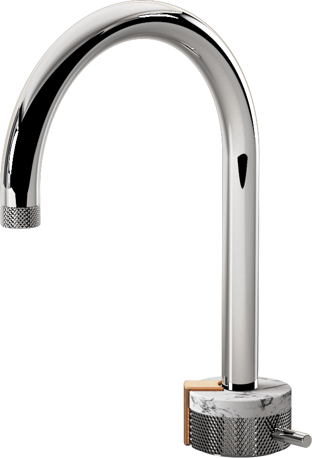 E-11502-R2MW-L2BRG-PC Однорычажный прогрессивный смеситель для раковины - излив 16см GRAFF MOD+