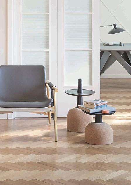 Bonaldo Низкий круглый деревянный журнальный столик sun-id-1417561 - Вид №2