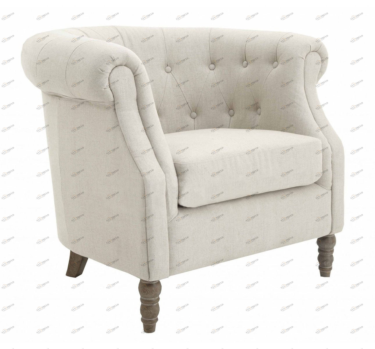 Кресло Lisette белое PUSHA LISETTE 062343 Белый 