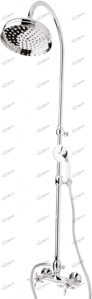 Душевая стойка со смесителем, верхним и ручным душем CEZARES NOSTALGIA-CD-01-Bi