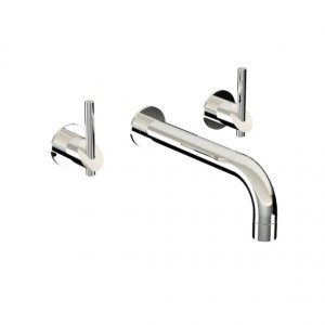 49.263 Смеситель для умывальника настенный на 3 отверстия - Ручки со скошенными краями HORUS Range Minoé