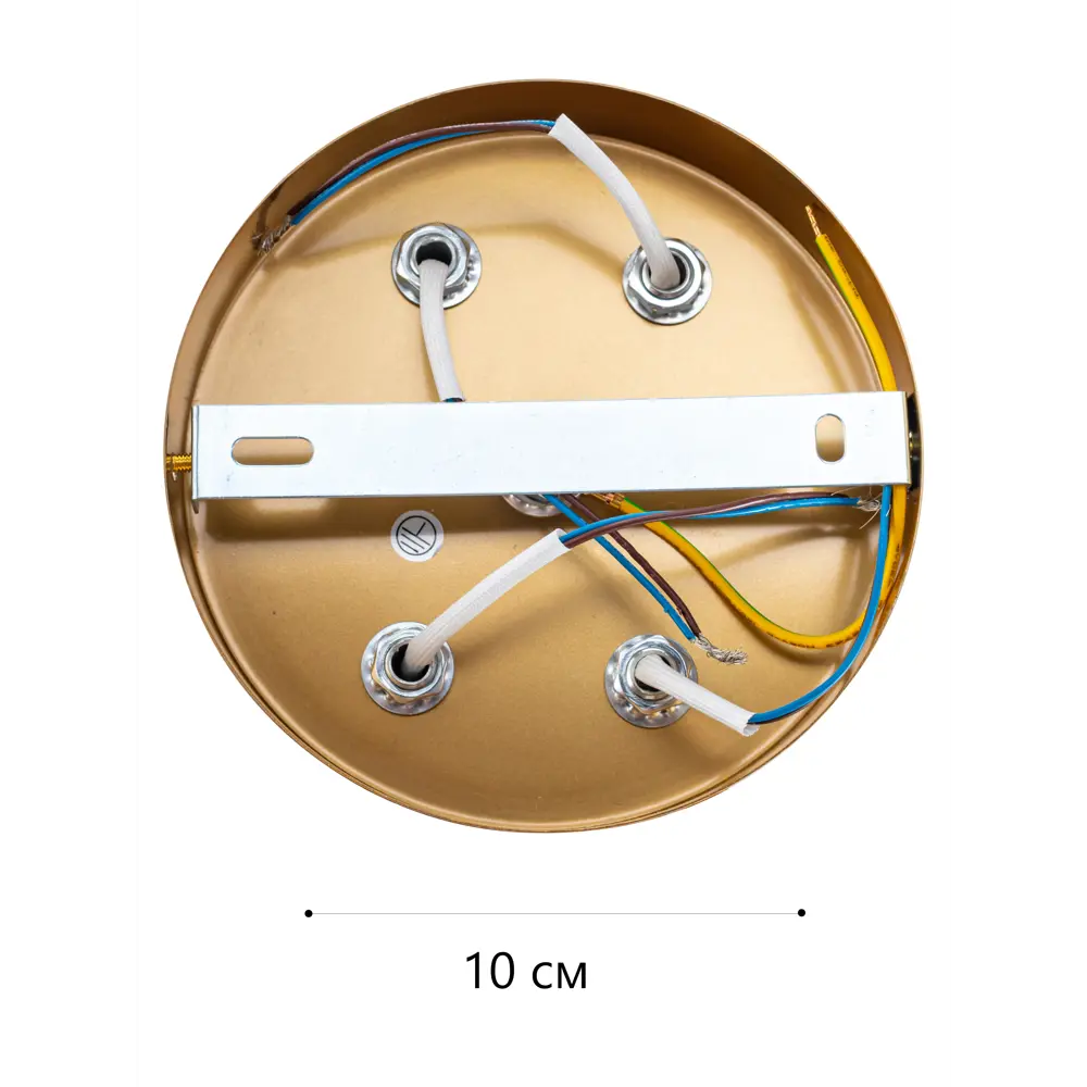 Люстра потолочная Enger 4 лампы 12 м² цвет золотой/медь LAMPLANDIA STLM-2000044 - Вид №3