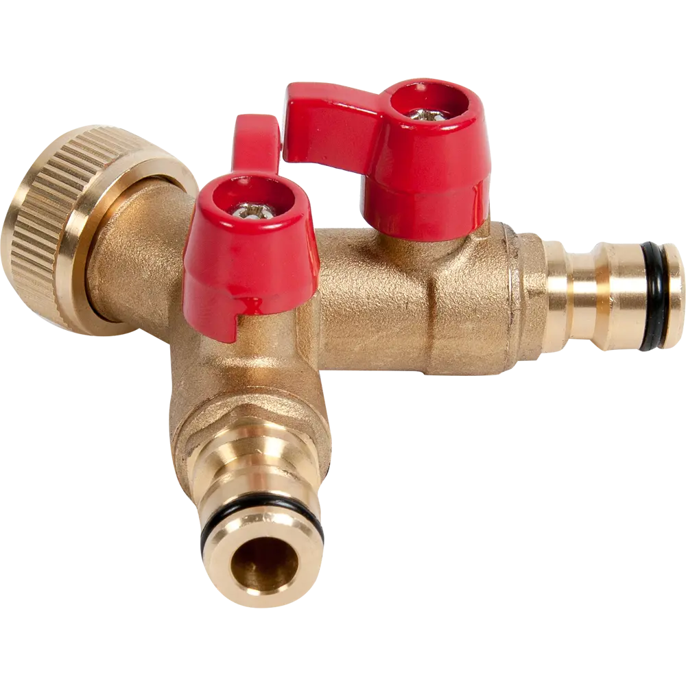 Разветвитель BOUTTE для шланга с двумя кранами и резьбой 3/4 дюйма 10724758 STLM-1424899