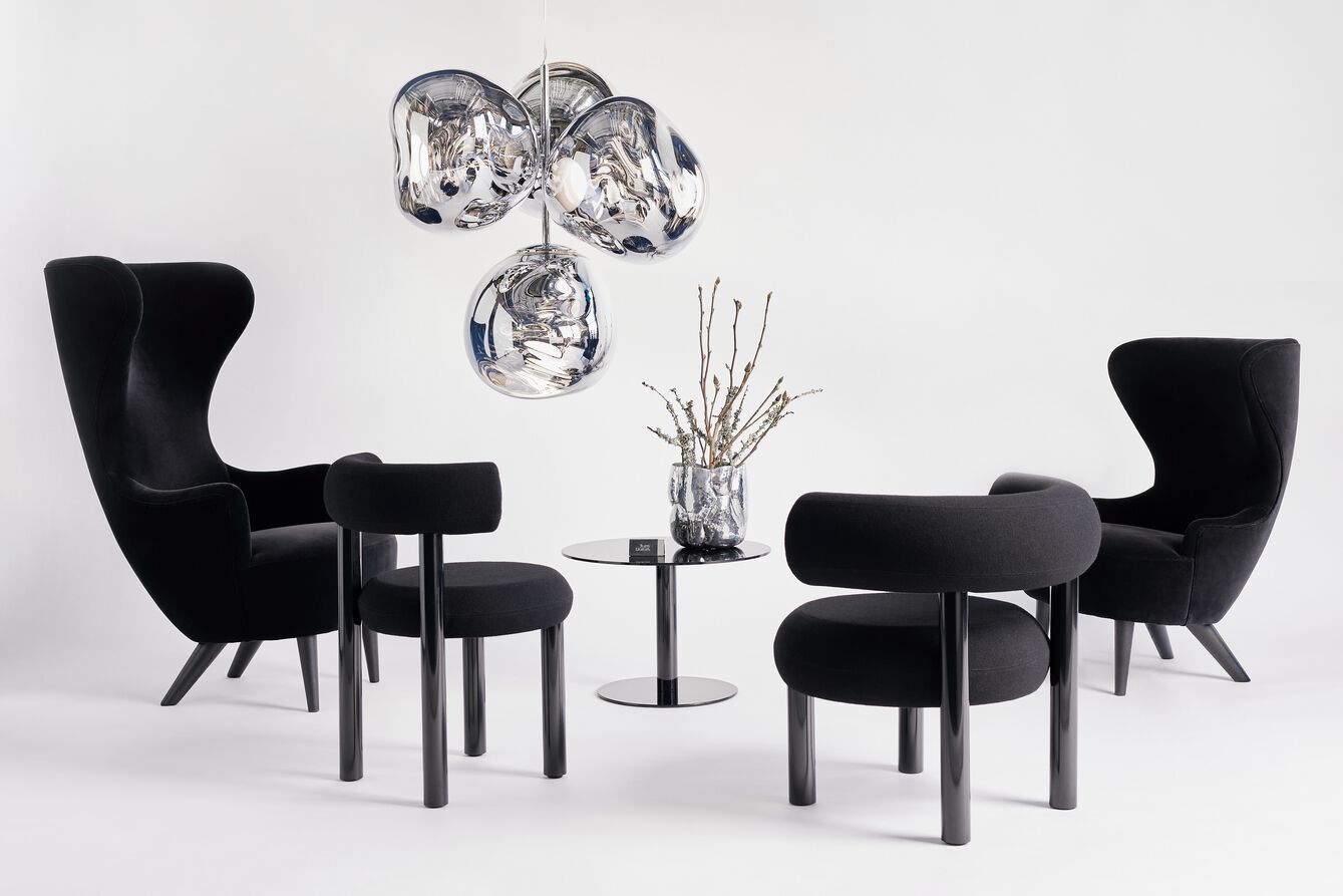 Металлическое кресло с тканевым покрытием Tom Dixon Fat ARCH-00021153 - Вид №8