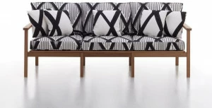 Very Wood Садовый диван 3 мест в iroko Capri