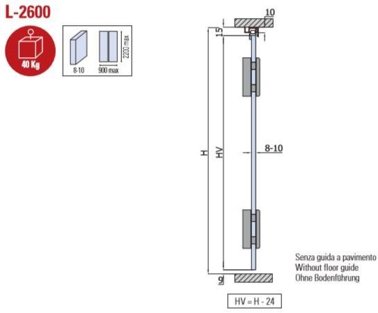 Metalglas Bonomi Система складных дверей  L-2600  - Вид №1
