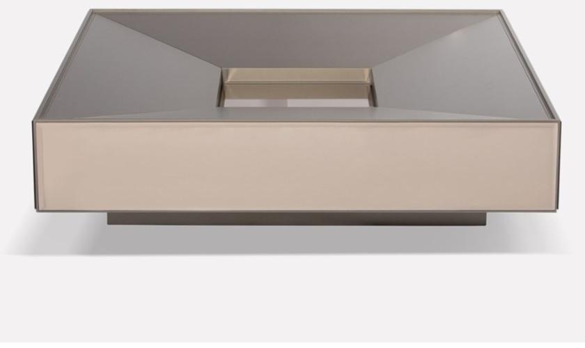 MORADA Низкий стеклянный журнальный столик с вещевым ящиком  Scrigno ct  - Вид №1