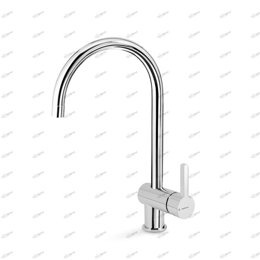 Смеситель для мойки, однорычажный, с круглым изливом ERGO NEWFORM Италия 65921