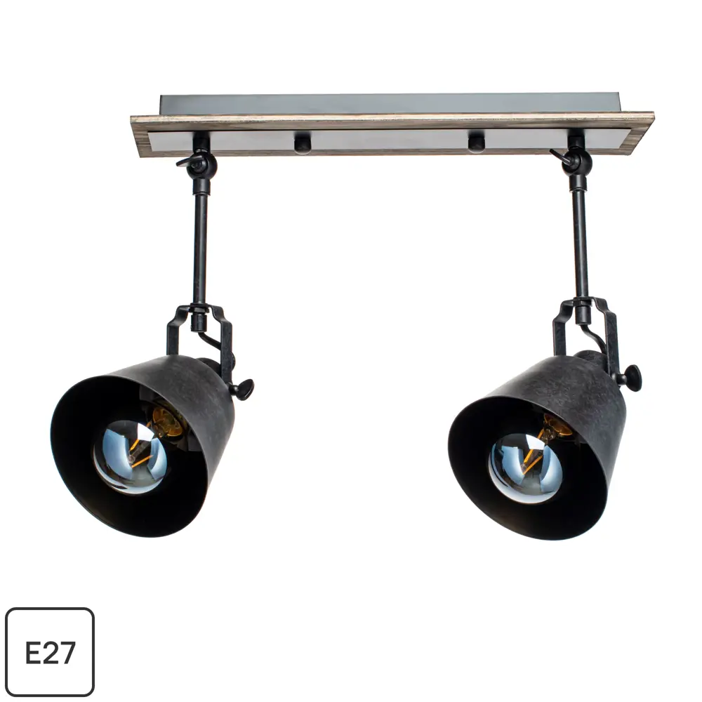 Спот Barrel 2xE27x40 Вт LAMPLANDIA STLM-2098936