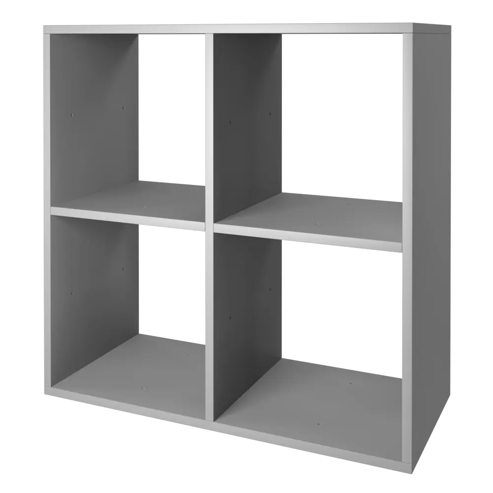 Стеллаж Spaceo KUB 4 секции 70x70x31.5 см ЛДСП цвет графит STLM-2023026 - Вид №2