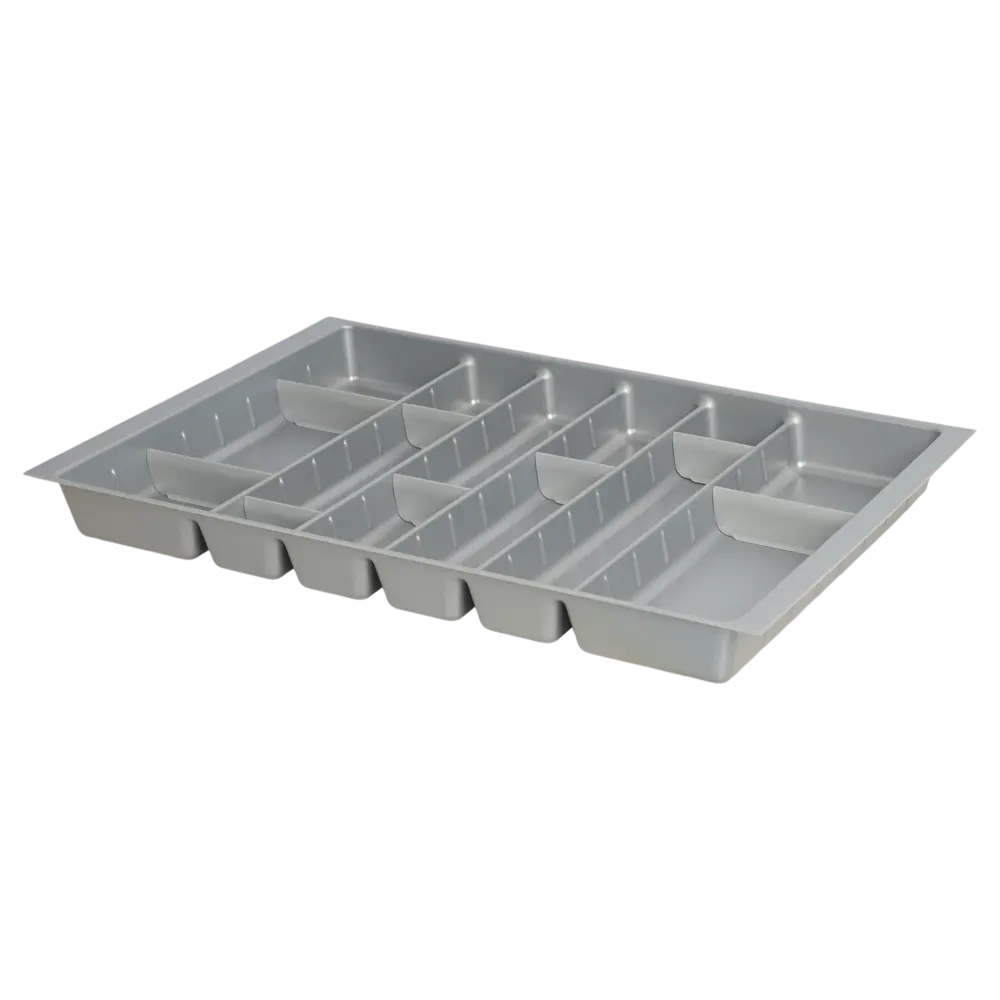 Лоток для столовых приборов Hettich Orga Tray 590IANL470KB800 46.2x7x71.7 см пластик цвет серый 89401301 STLM-2081360 