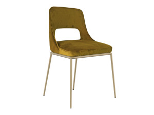 Мягкий стул с металлическим основанием
