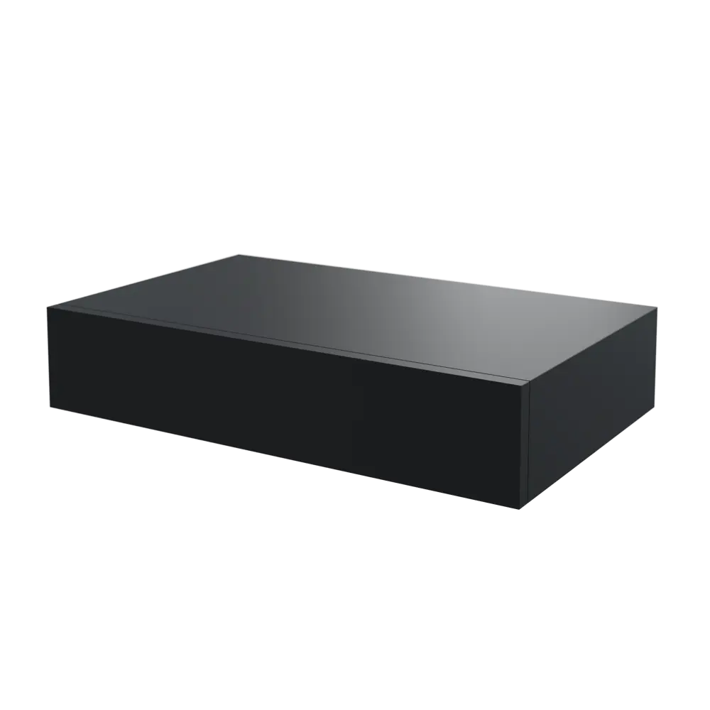 Полка мебельная Spaceo Paris 40x25x8 см МДФ цвет чёрный 82877511 STLM-2102598  - Вид №3