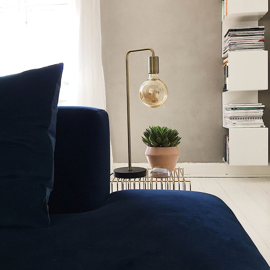 20406505001 Лампа настольная cool, 15х22,5х55 см, черная матовая Frandsen  - Вид №1