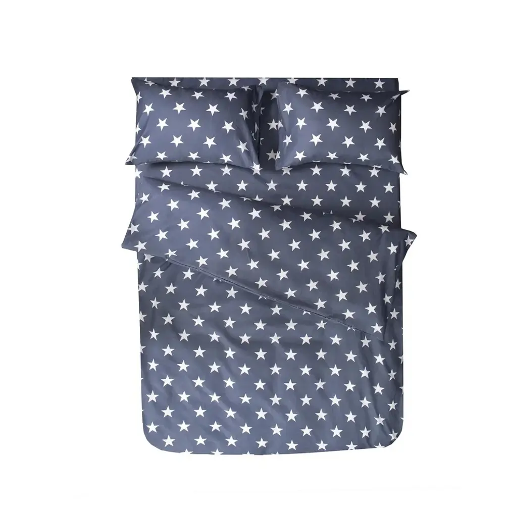 Комплект постельного белья Eclair Флэт полутораспальный полисатин синий STLM-2001299 - Вид №1