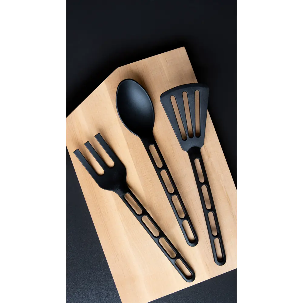 Набор кухонных принадлежностей KONSENSA пластик черный 3 шт STLM-2211124 - Вид №7