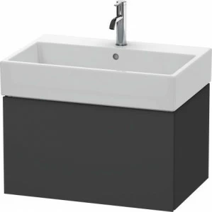 LC617604949 Тумбочка подвесная L-Cube #LC6176 684 x 459 мм Графит матовый, декор