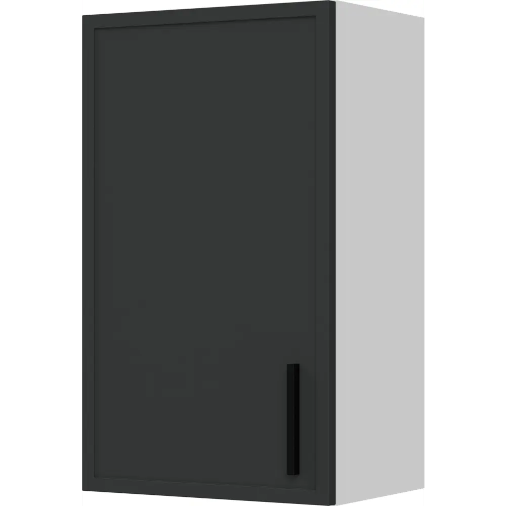 Кухонный шкаф навесной Неро 40x67.6x29 см МДФ цвет графит DELINIA STLM-2064856 - Вид №1