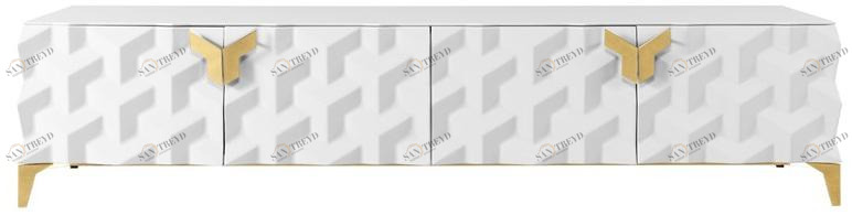 Jetclass Низкая лакированная тумба под ТВ Triny Jtn215, jtn215a 