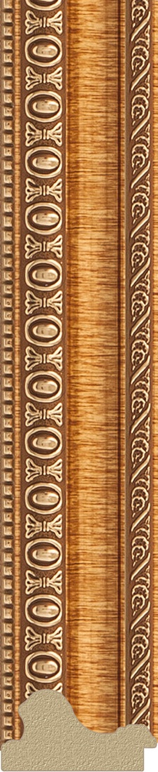 BY 3042 Зеркало в багетной раме - золотые бусы на бронзе 60 mm EVOFORM Definite - Вид №3