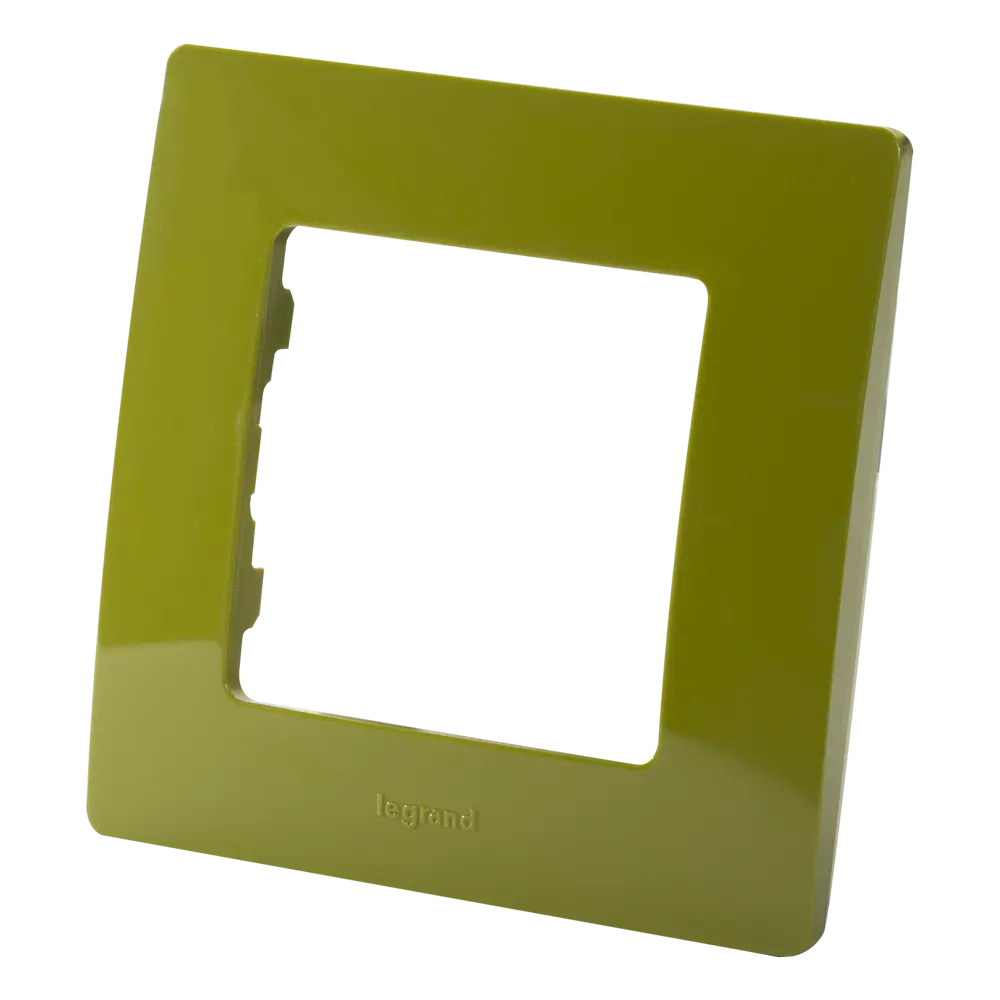 Рамка для розеток и выключателей Legrand Etika 1 пост, цвет зеленый папоротник STLM-2192409 - Вид №1
