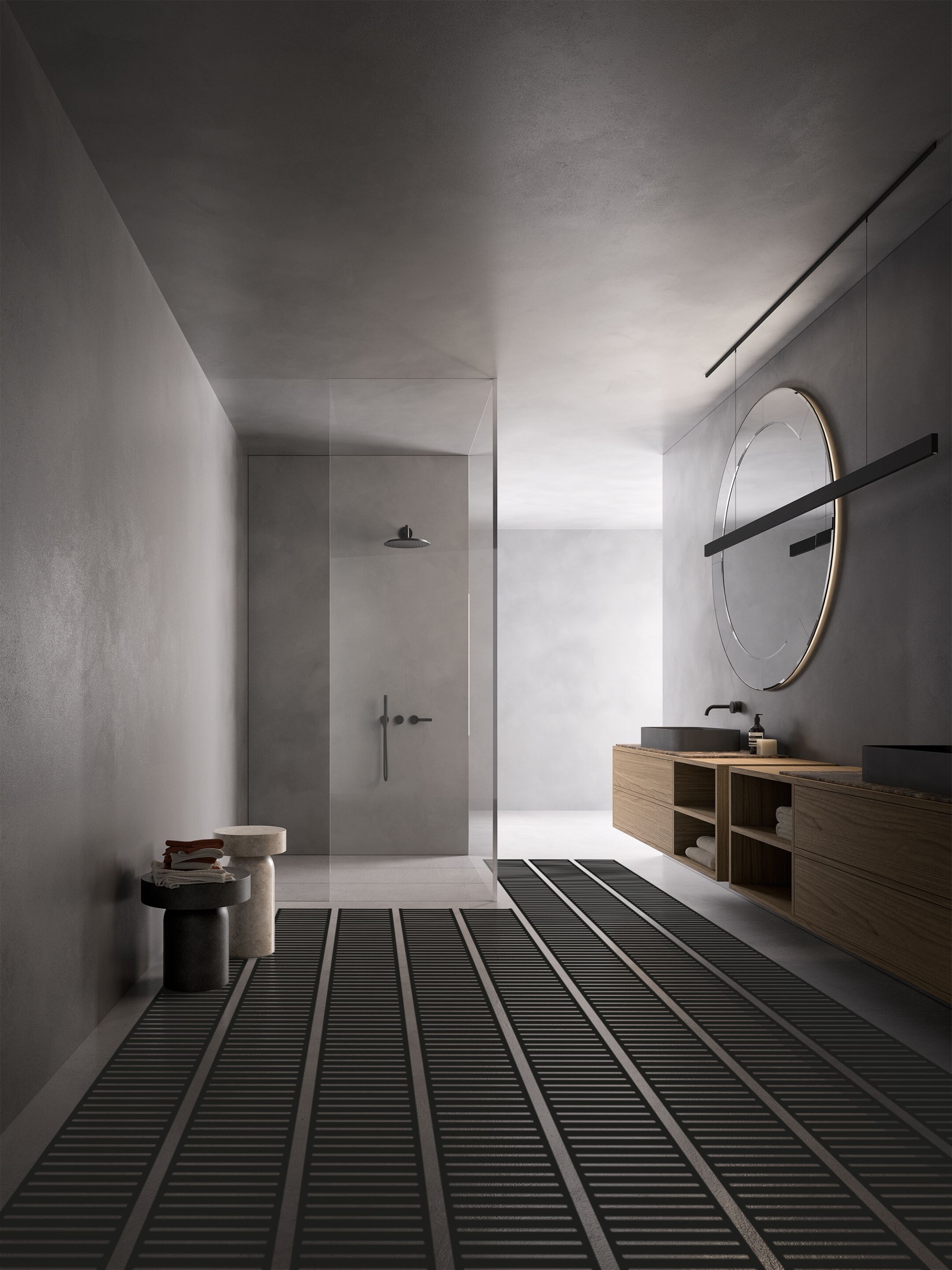 Невидимая электрическая система лучистого отопления для душевой кабины RBM More MORE PAD Series ARCH-00093114 - Вид №2