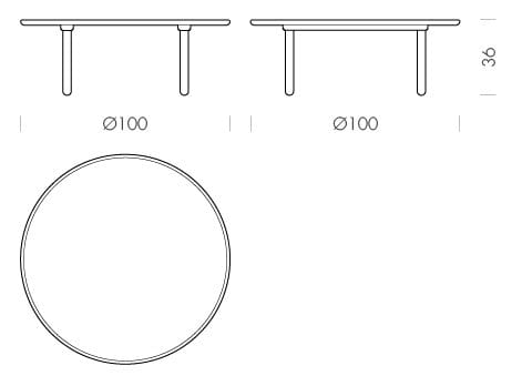 Круглый журнальный столик из дуба Gazzda Mu ARCH-00056725 - Вид №6