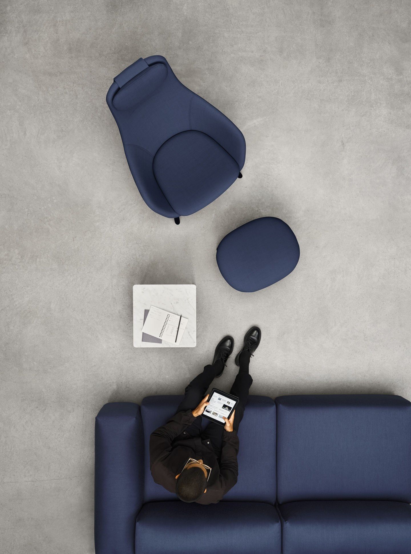 Тканевая мягкая подставка для ног VITRA HAL Lounge ARCH-00085800 - Вид №39