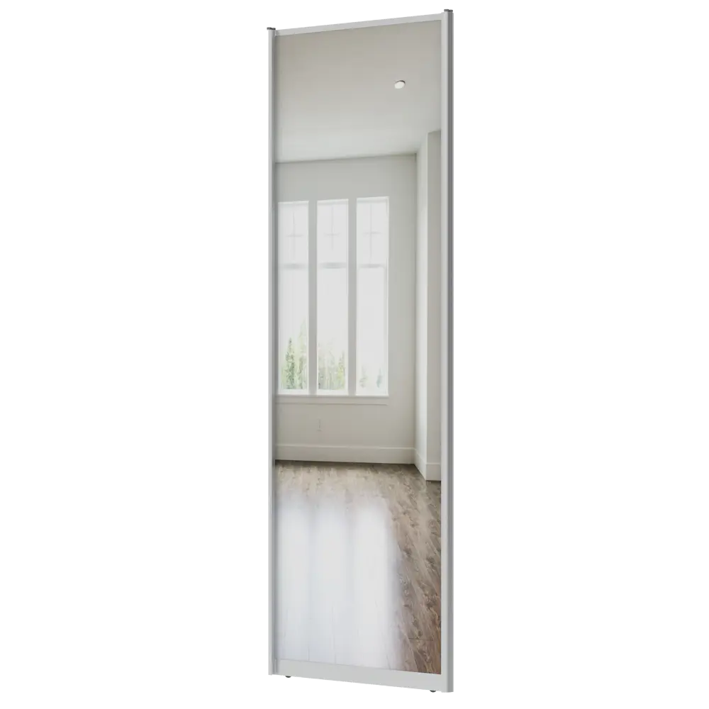 Дверь-купе KONSENSA 225.5x80.4 см с зеркалом профиль матовое серебро STLM-2127473 - Вид №2