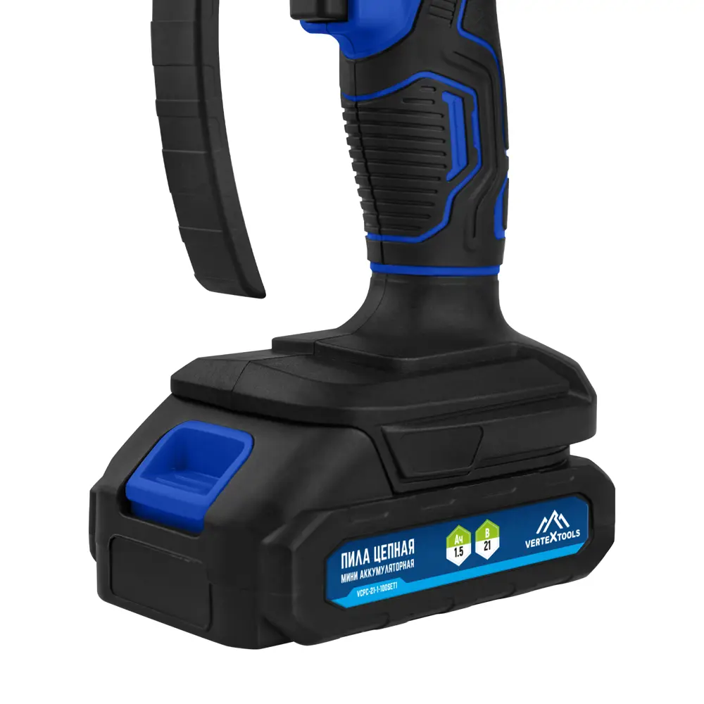 Аккумуляторная цепная пила VERTEXTOOLS VCPC-21 - компактная для сада и мастерской 89401215 STLM-1576609 - Вид №1