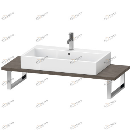XL106C05151 Консоль для накладных раковин и встраиваемых умывальников, Толщина консоли 30 мм X-Large #XL106C 550 мм Сосна коричневая, декор Duravit