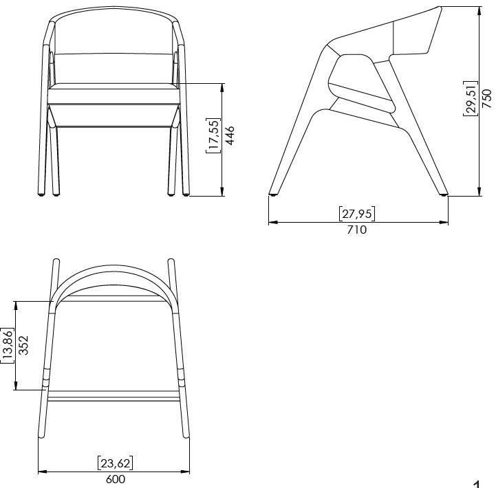 Prieto Studio Кресло из дерева со встроенной подушкой sun-id-1400548 - Вид №5