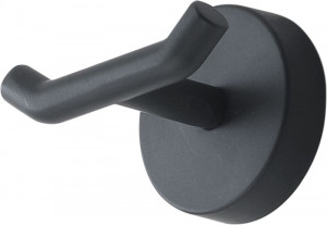 2326(14) Gedy G-Eros, крючок двойной, цвет черный матовый