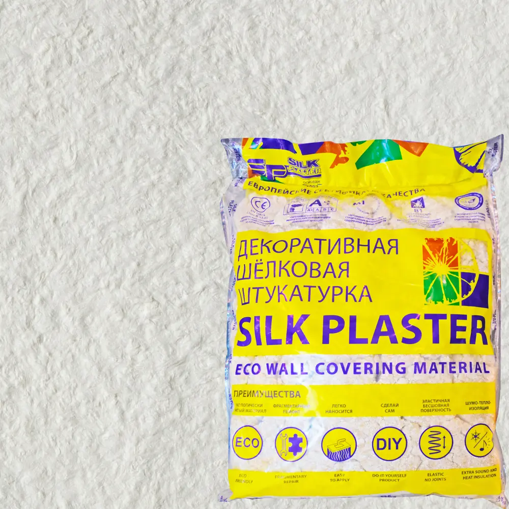 Жидкие обои Silk Plaster Оптима 051 1 кг цвет белый STLM-2017140