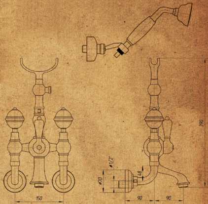 Смеситель MIGLIORE.CRistalia ML.CRS-3702.CR для ванны/душа, хром  - Вид №3