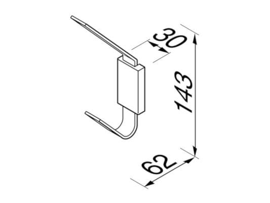 Металлическая вешалка для полотенец Geesa рамка ARCH-00128330 - Вид №2