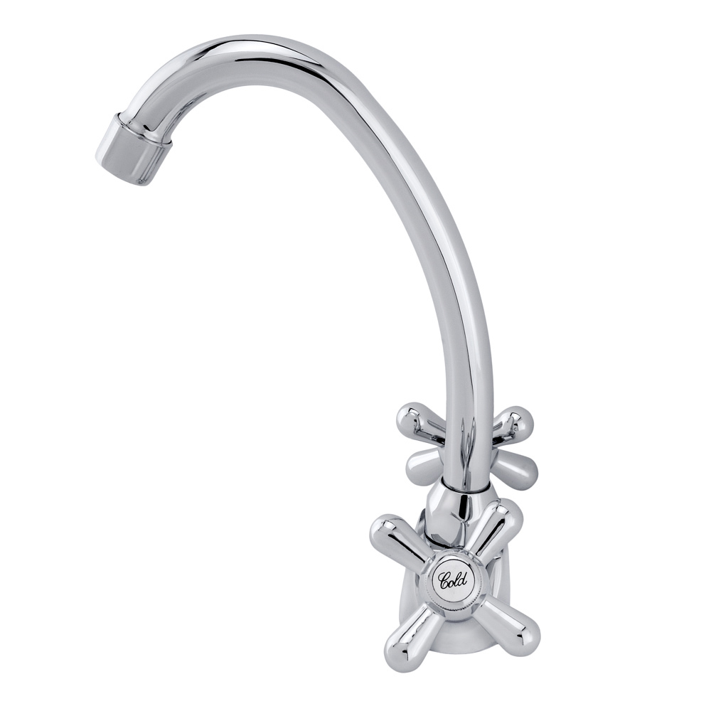 R2001 Смеситель для кухни с двумя рукоятками Raiber Classic - Вид №1