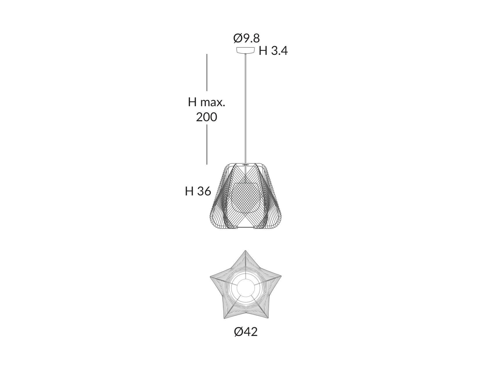 Открытый веревочный светодиодный подвесной светильник Olé Lighting Onna ARCH-00069844 - Вид №2