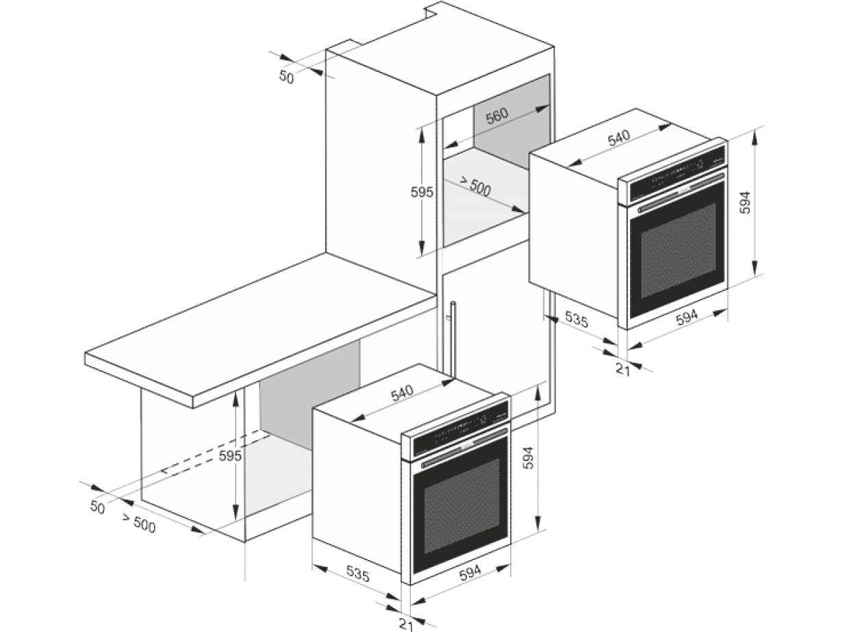 8129918 Газовый духовой шкаф Kaiser EG 6372 STDN-0009535 - Вид №9