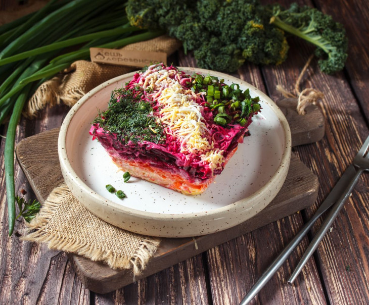 5603 Салат "Сельдь под шубой" Вкусляндия  - Вид №1