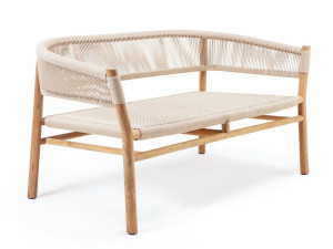 2-местный диван из тика и веревки