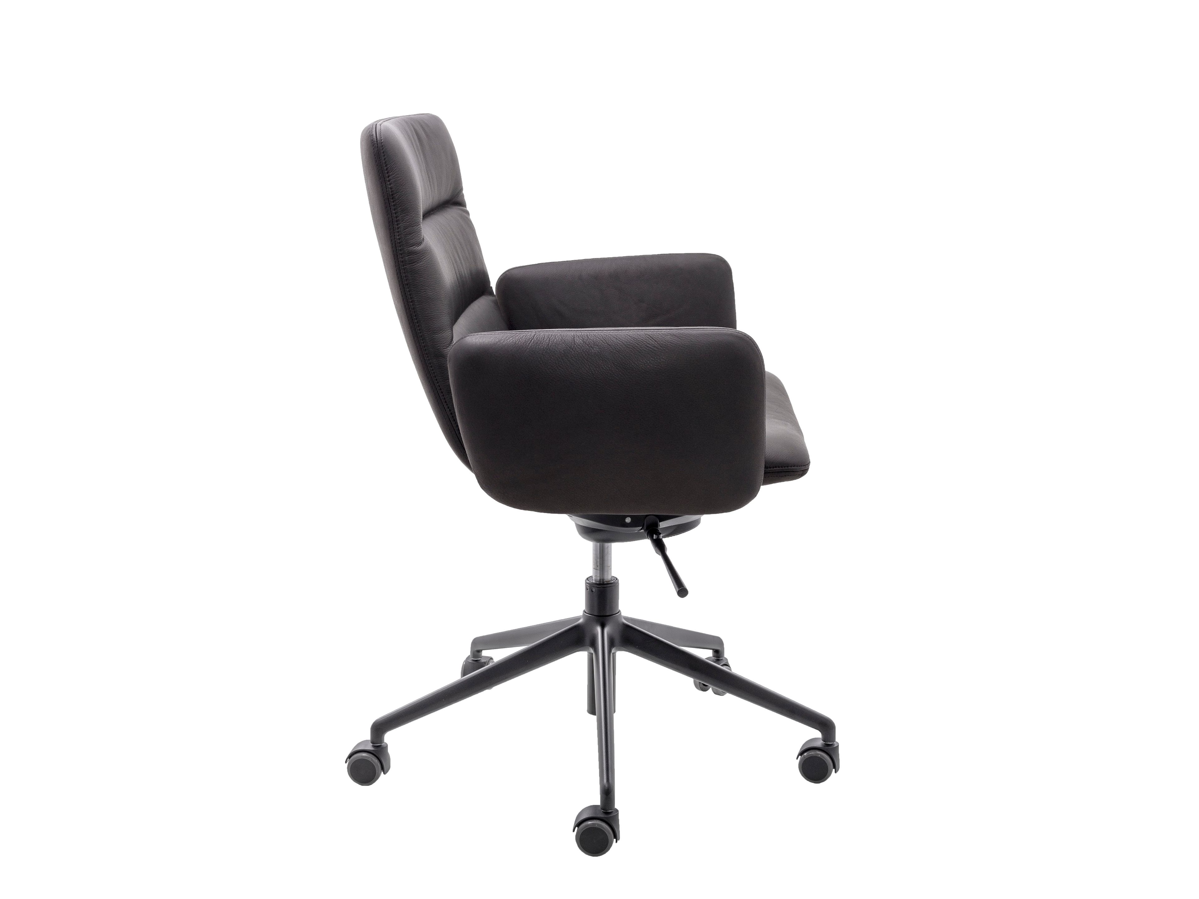 Мягкое вращающееся офисное кресло с подлокотниками KFF Arva Light ARCH-00051423 - Вид №2