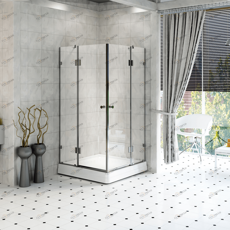 Душевая ширма к поддону 92 квадратный (стекла прозрачные) Radomir 1090001530